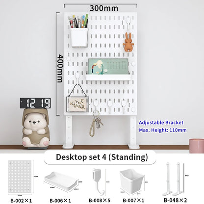 No-Drill Desktop Pegboard Organizer