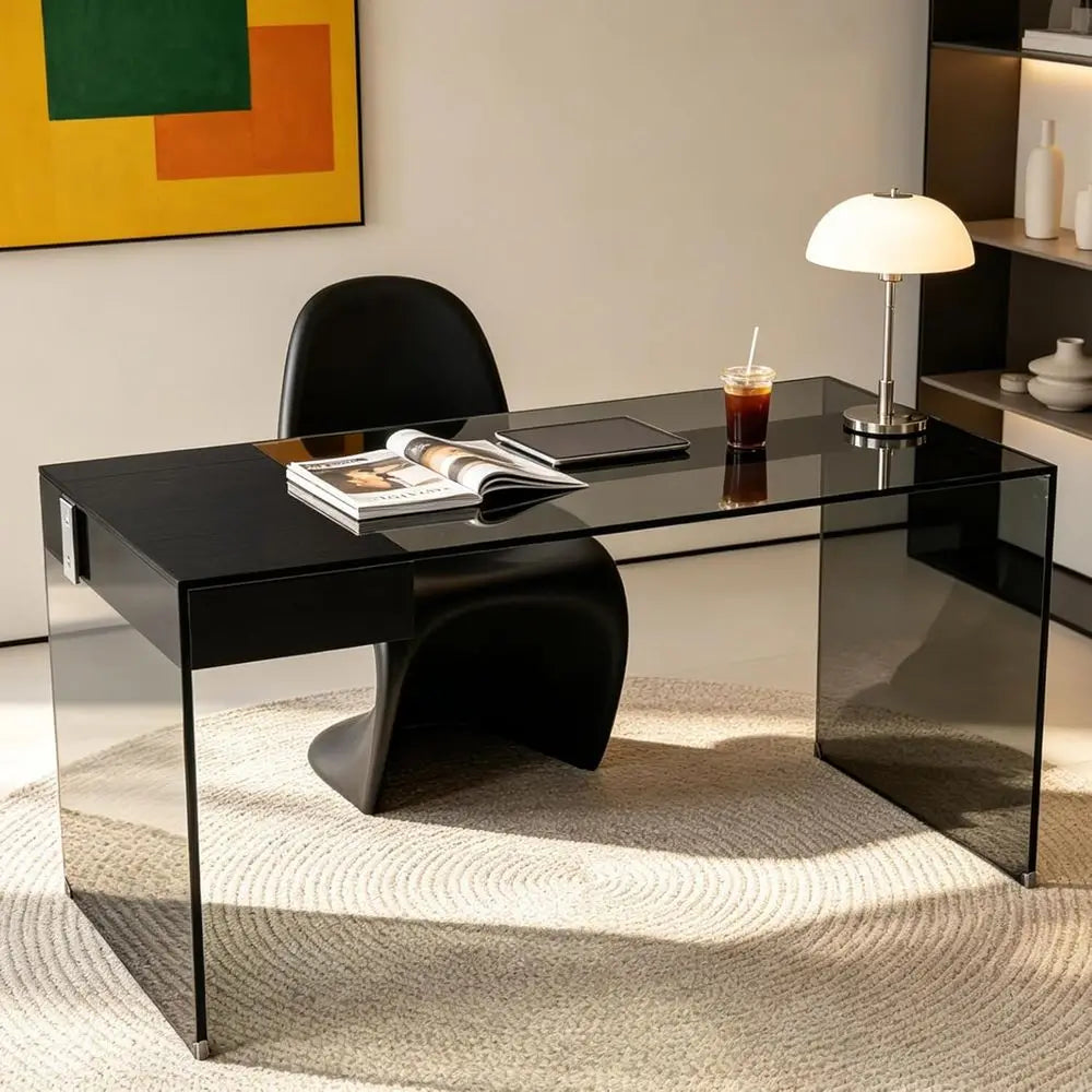 Vantry Tempered Glass Desk