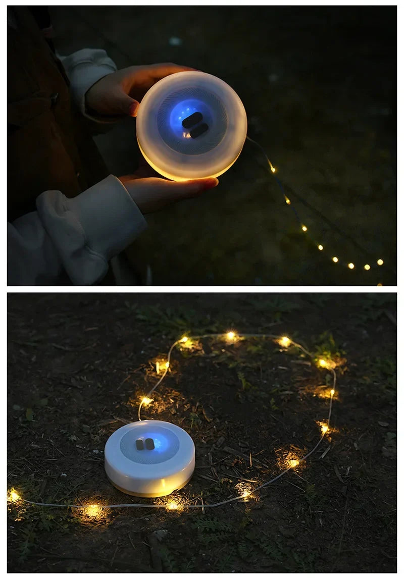 2-in-1 Rechargeable Camping Lantern & Reel Light