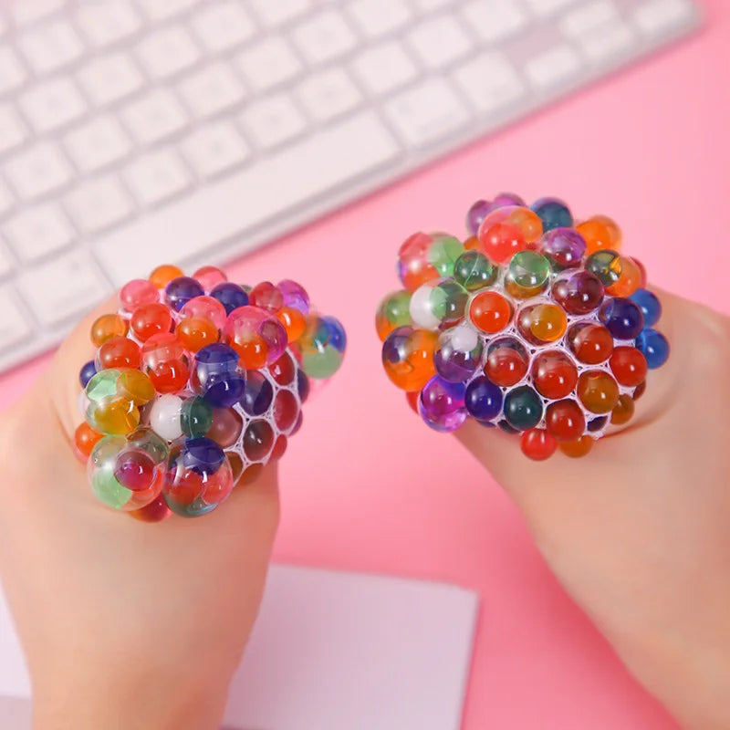 Rainbow Bead Pinch Ball Stress Reliever