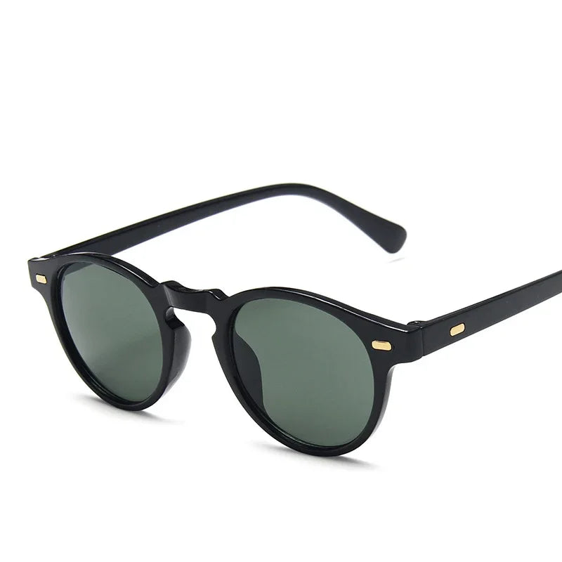 Retro Round Cat Eye Sunglasses, UV Protection