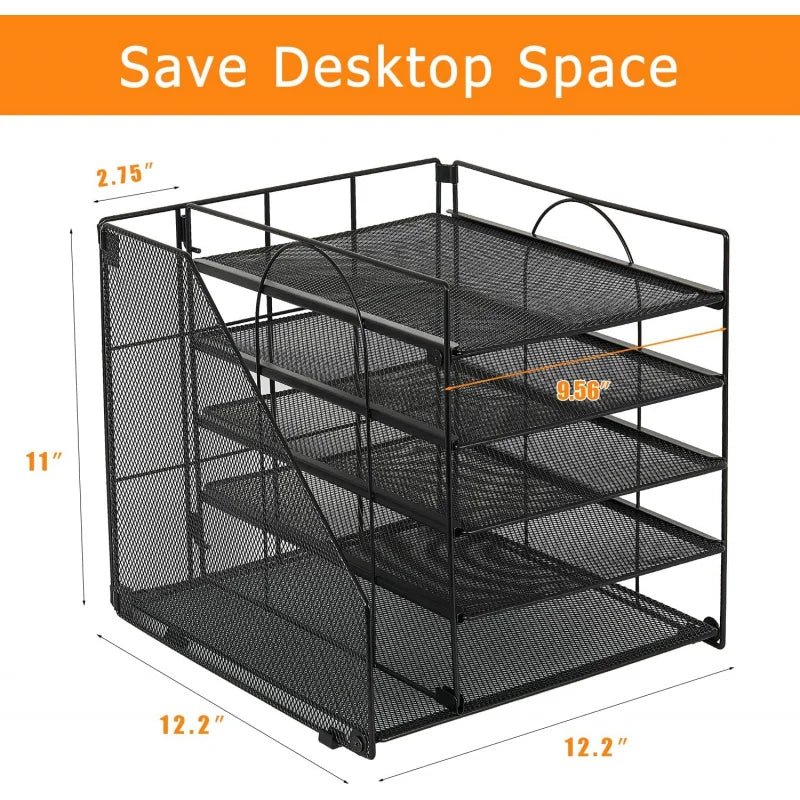 5-Tier Desktop Paper Tray Organizer