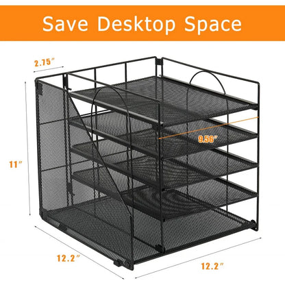 5-Tier Desktop Paper Tray Organizer