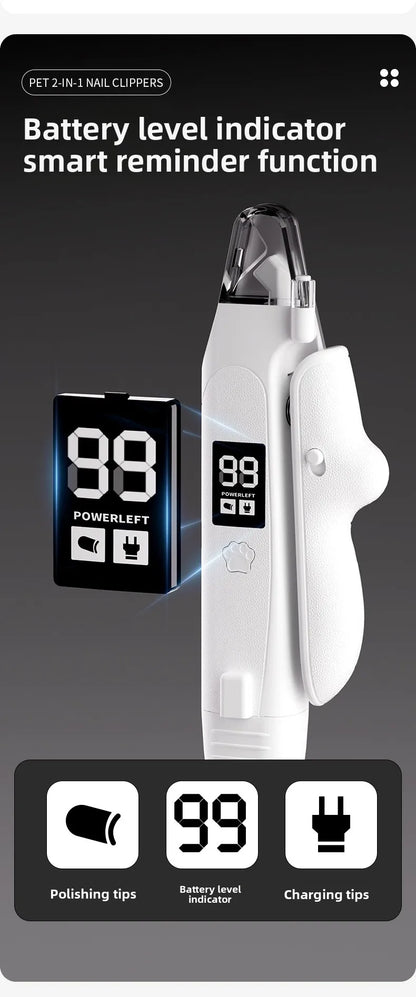 2-in-1 LED Pet Nail Clipper & Grinder