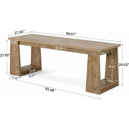 Dual-Person Home Office Desk