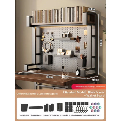 Pegboard Desktop Shelf Organizer