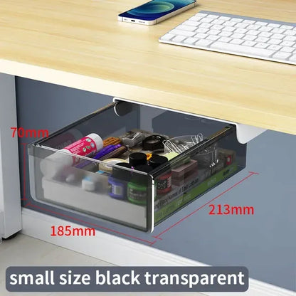 Hidden Under-Desk Drawer Organizer