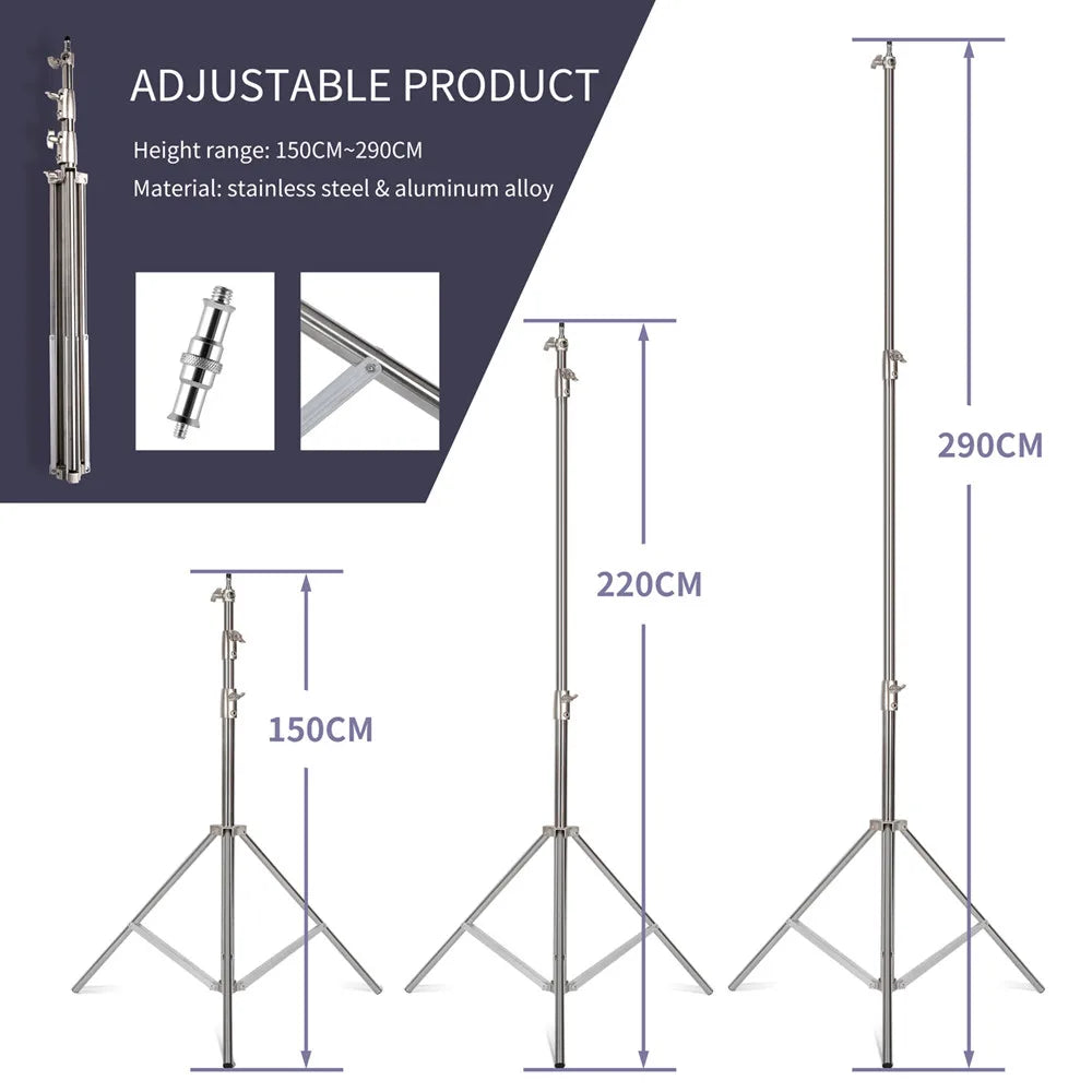 2.9M Studio Light Stand Tripod