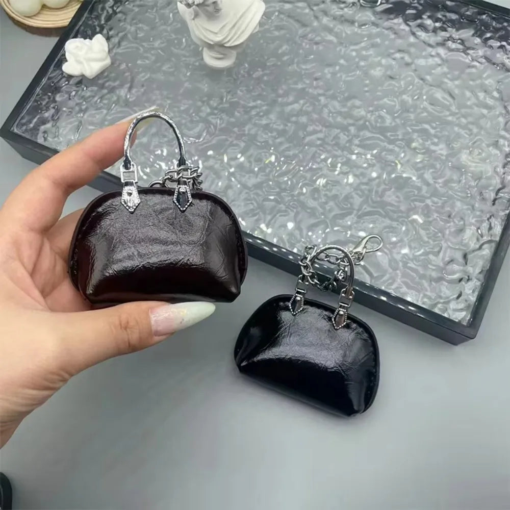Mini Shell Coin Purse Keychain Charm