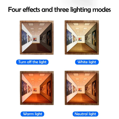 3D Illusion Wall Lamp – Ambient Night Light