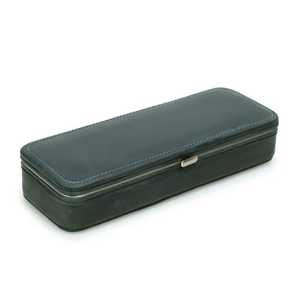 Vintage 3-Slot Leather Pen Case