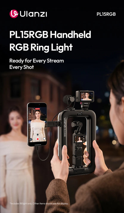 Handheld RGB Ring Light