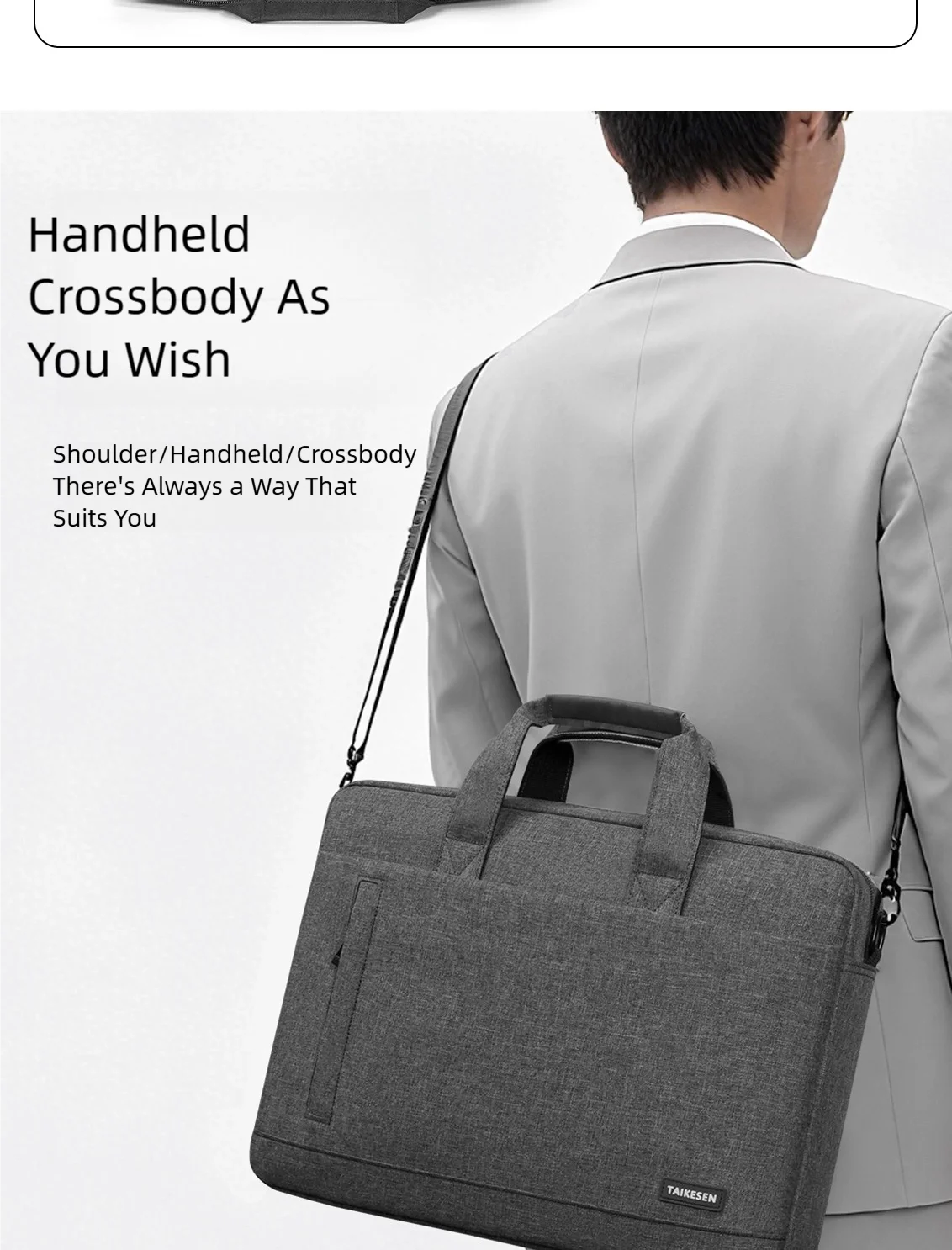 Laptop Bag Sleeve Case with Handbag Strap