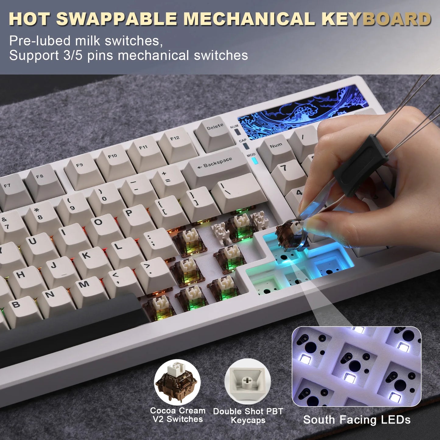 YUNZII YZ98 98% Wireless Gaming Keyboard