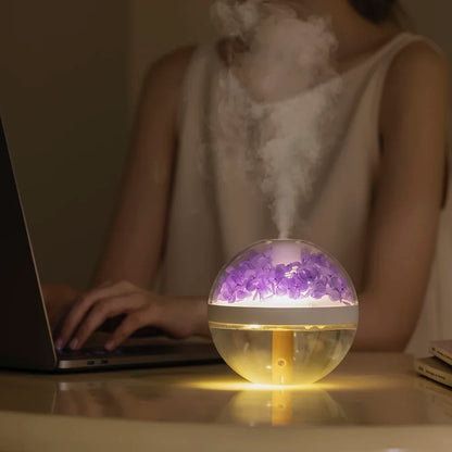 Mini USB Humidifier with LED Mist Light