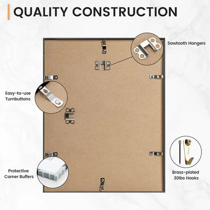 Aluminum Picture Frames Set (3-Pack)