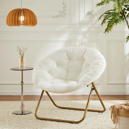 Alpine Faux Fur Saucer Chair