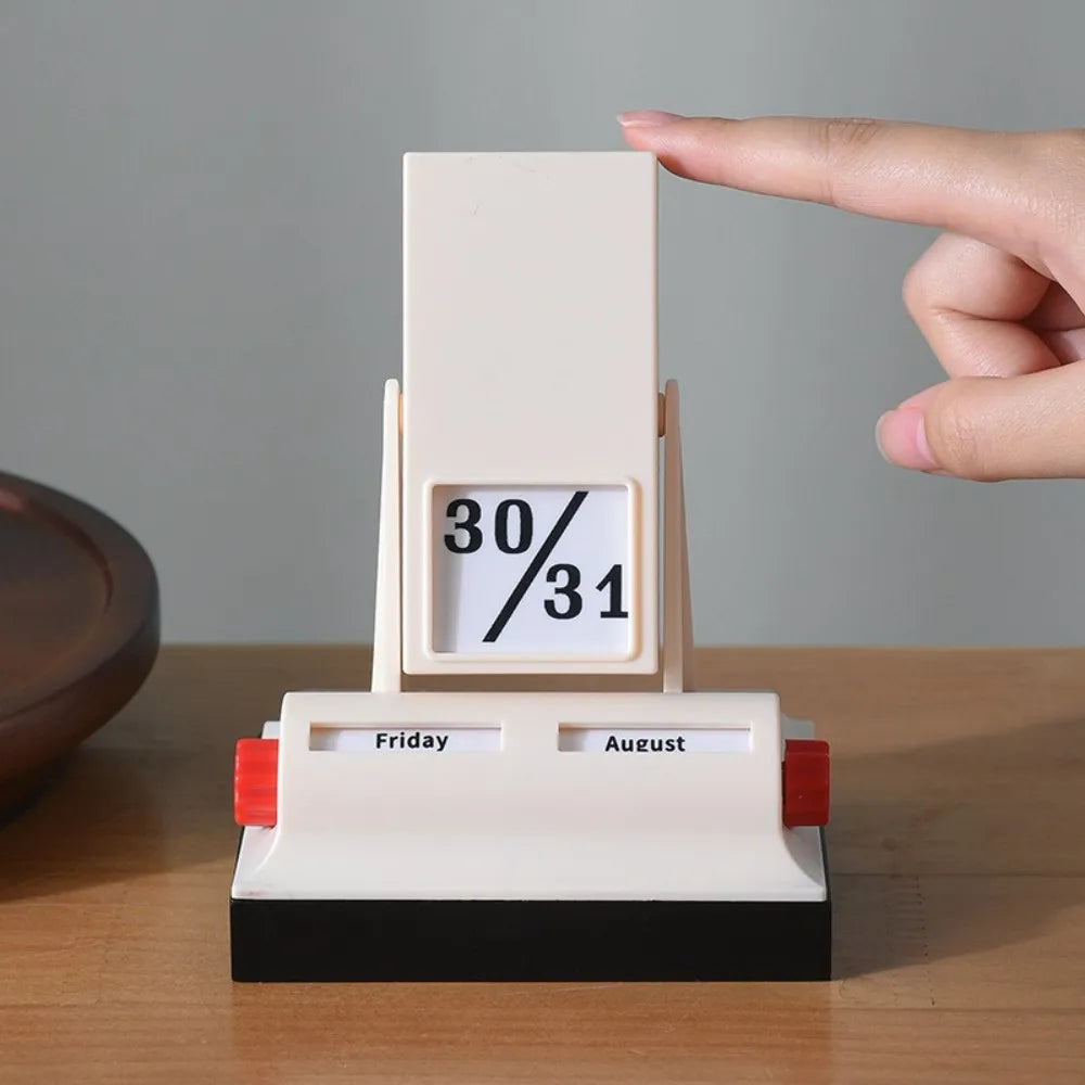 NordicFlip Retro Rotating Desk Calendar