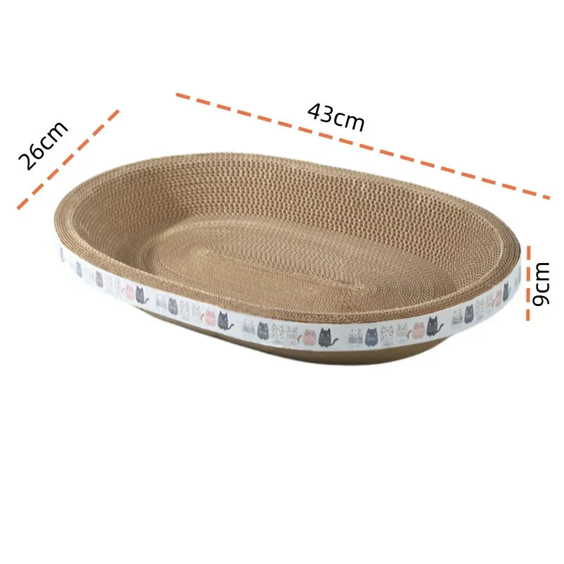 Corrugated Cat Scratcher & Cozy Bed