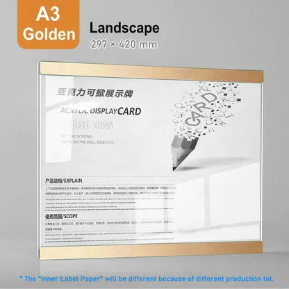 Magnetic Acrylic Photo Frame, Adhesive Mount