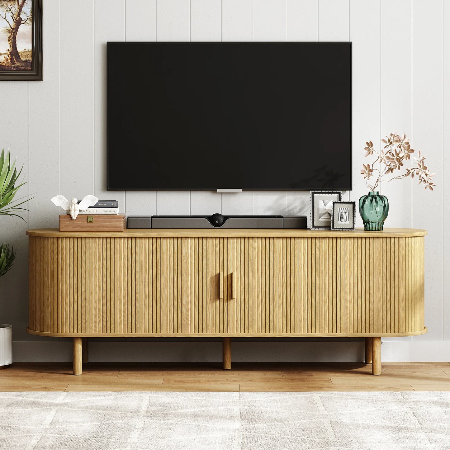 Emberly Sliding Door TV Console