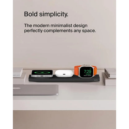3-in-1 Sleek Wireless Charging Station