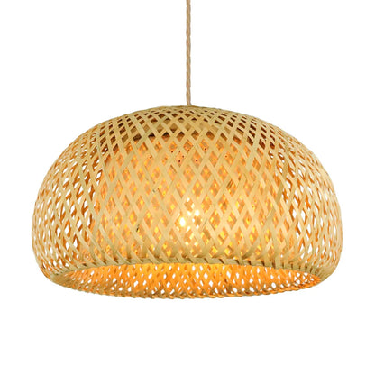 Handwoven Bamboo Pendant Lamp