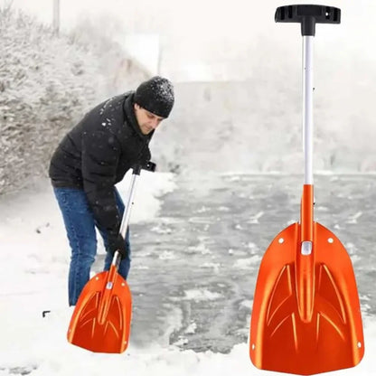 Telescopic Aluminum Snow Shovel | Portable Collapsible Winter Snow and Ice Shovel