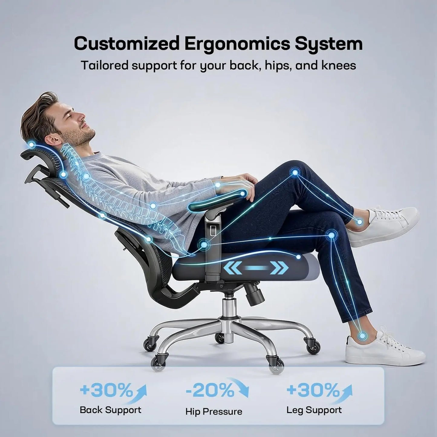 6D Armrest Office Chair