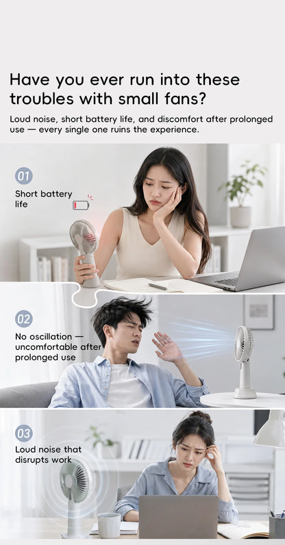 Smart Oscillating Desk Fan