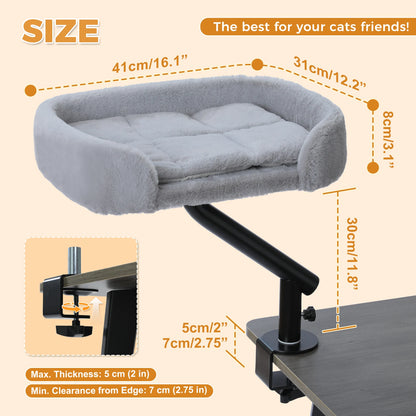 360° Rotatable Cat Desk Bed