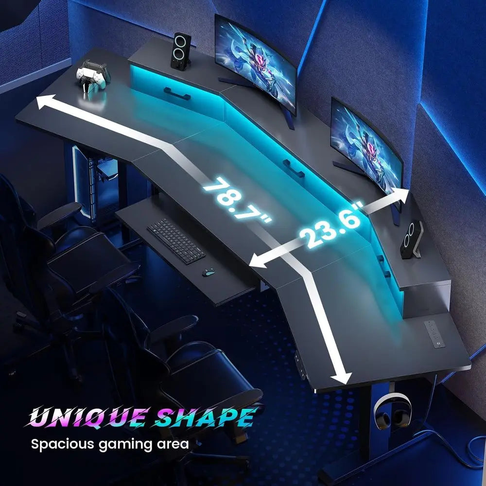 LED Gaming Standing Desk