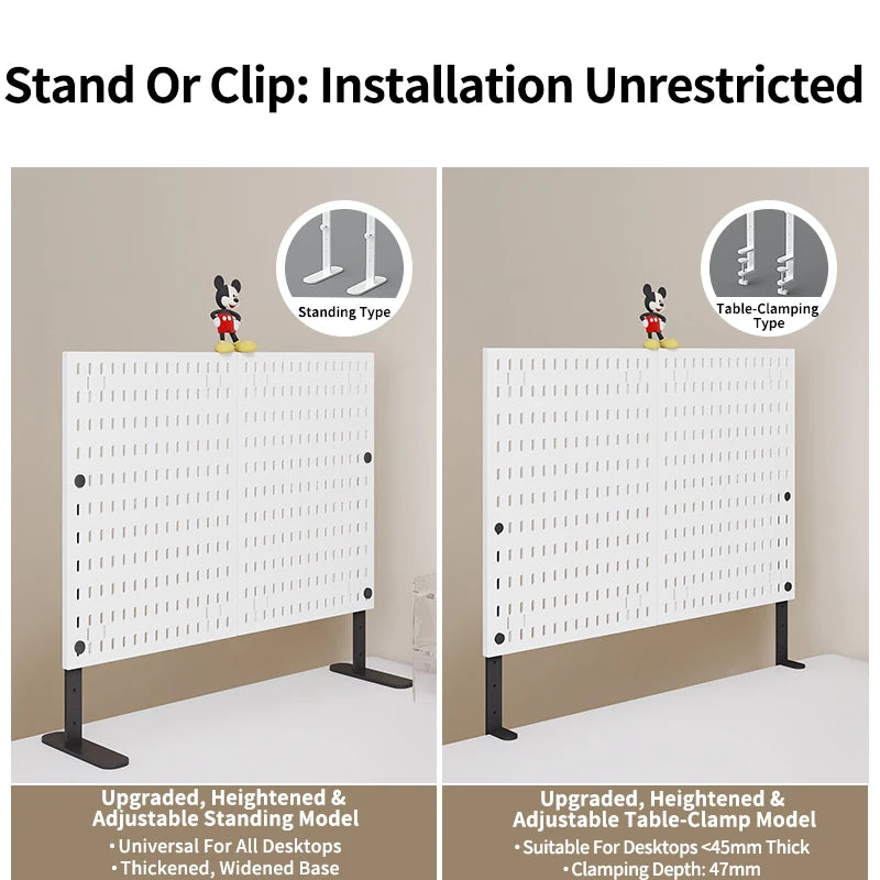 No-Drill Desktop Pegboard Organizer