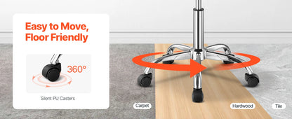 Saddle Stool with Wheels