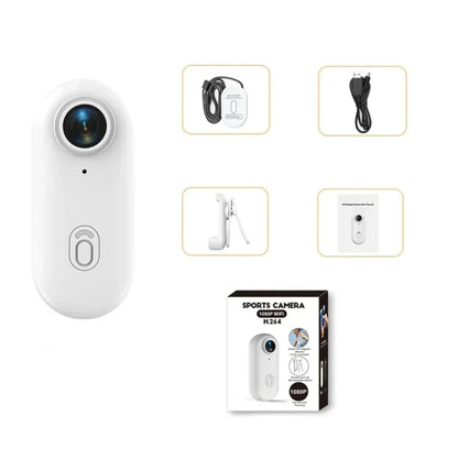 1080P Mini Action Camera, Helmet & Bike Mount