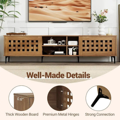 Basket Weave TV Stand