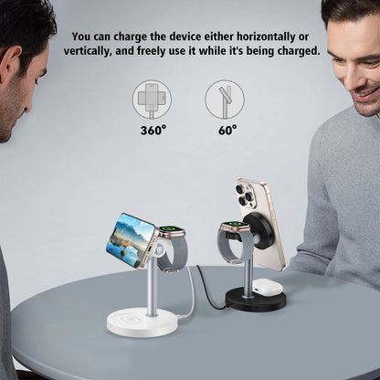 MagFusion Pro 3-in-1 Magnetic Wireless Charging Station