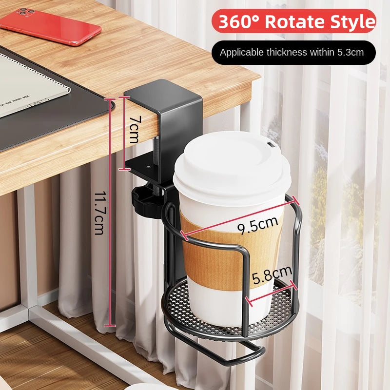 Desk Cup Holder with Headphone Hanger