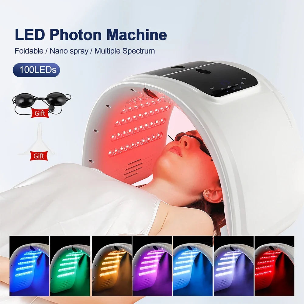 LED Photon Face Mask with Nano Mist Spray