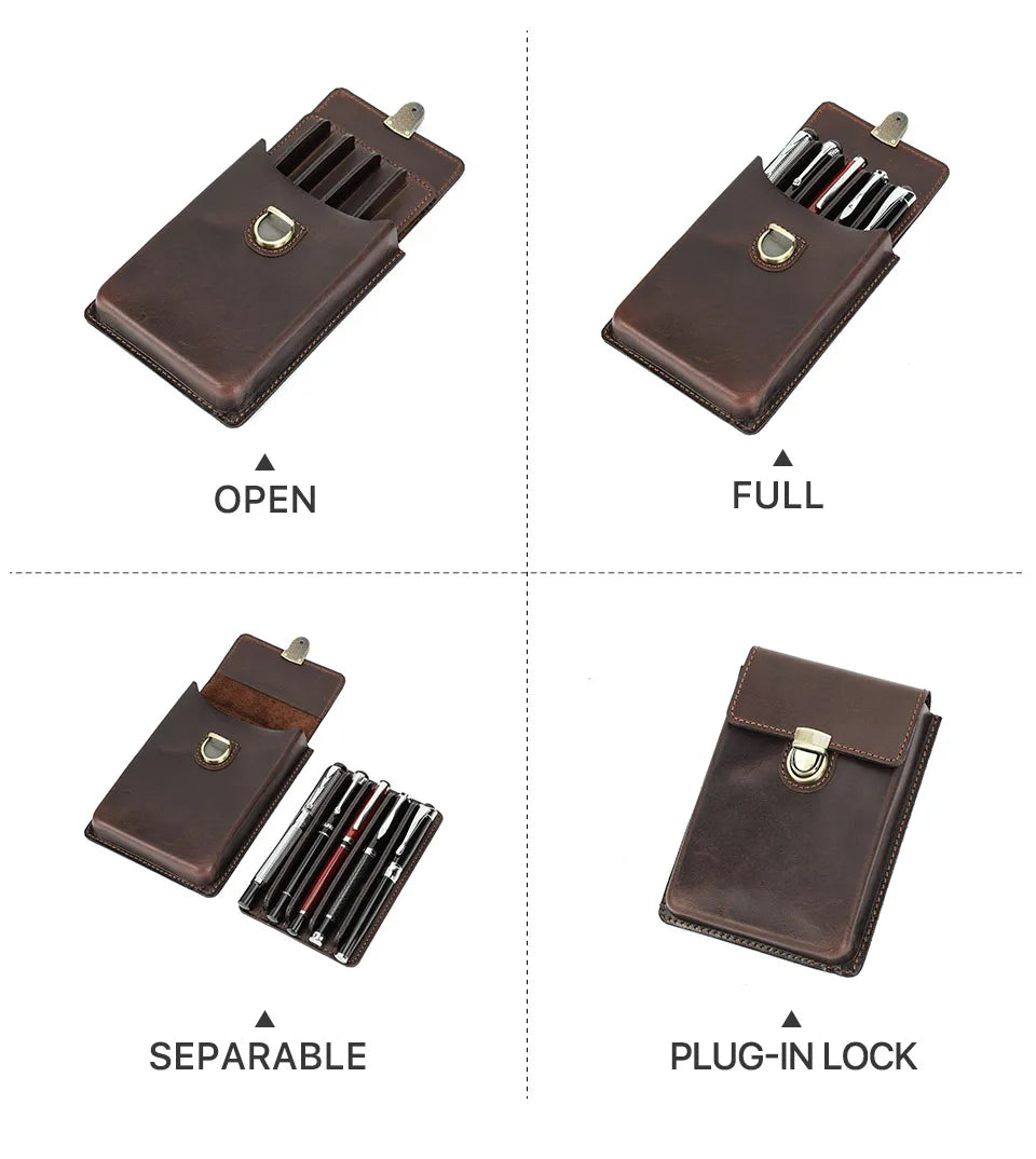Handmade Cowhide Pen Case