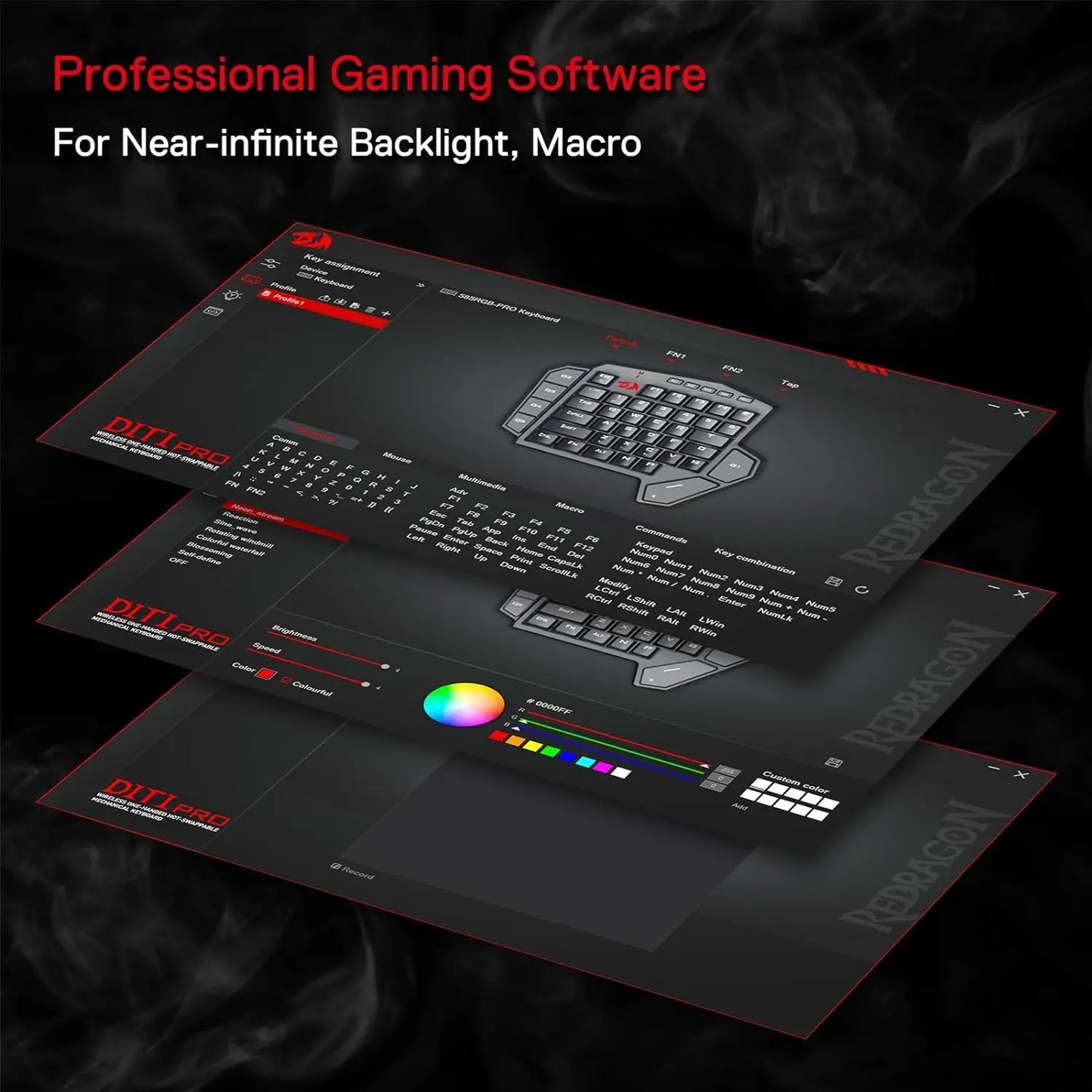 Redragon K585 PRO One-Handed Gaming Keyboard