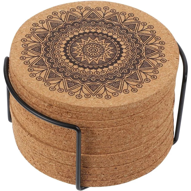 Absorbent Cork Coaster Set