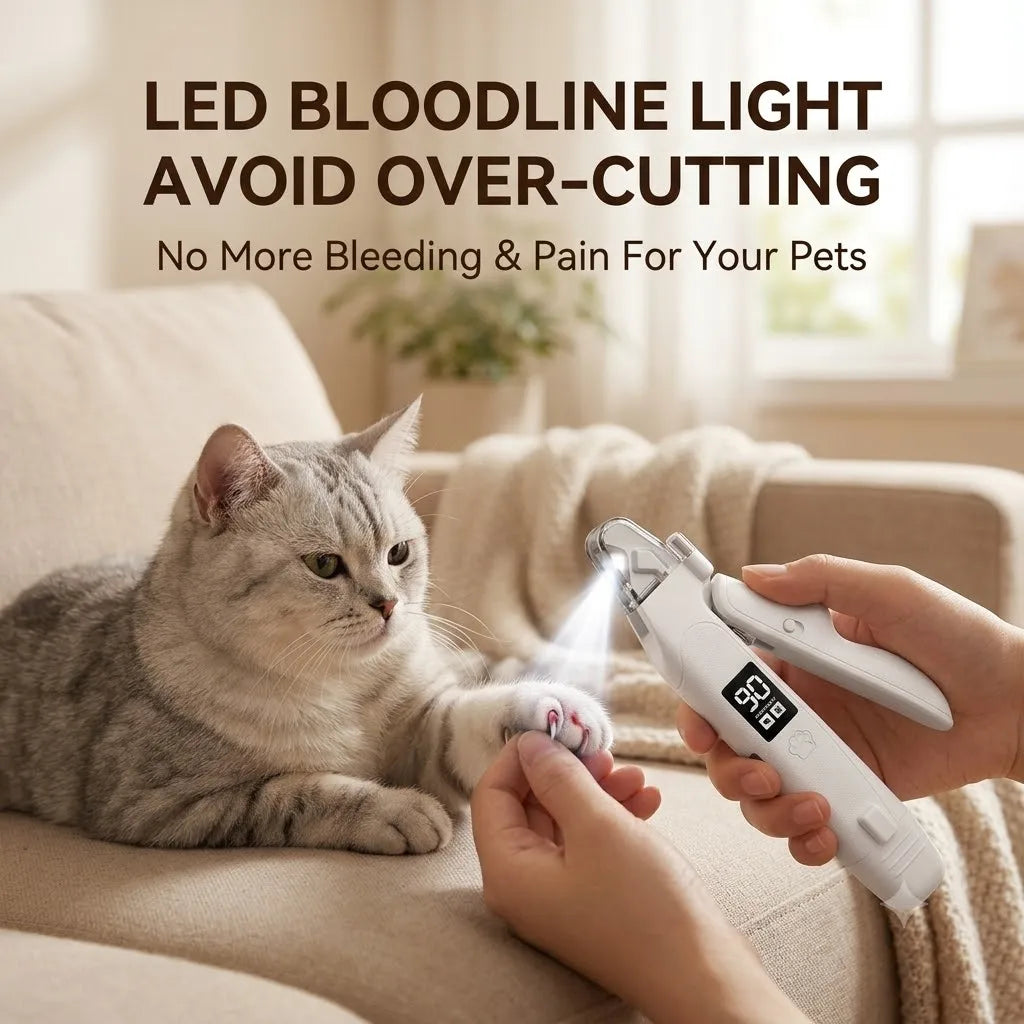 2-in-1 LED Pet Nail Clipper & Grinder