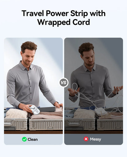 ORICO Cable-Wrap Travel Power Strip