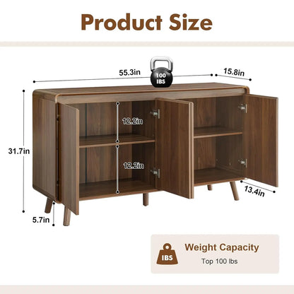 Ergove Mid Century Buffet Cabinet