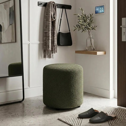Round Vanity Ottoman Stool