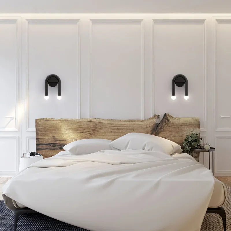 Arcus Matte Black Arched Wall Light