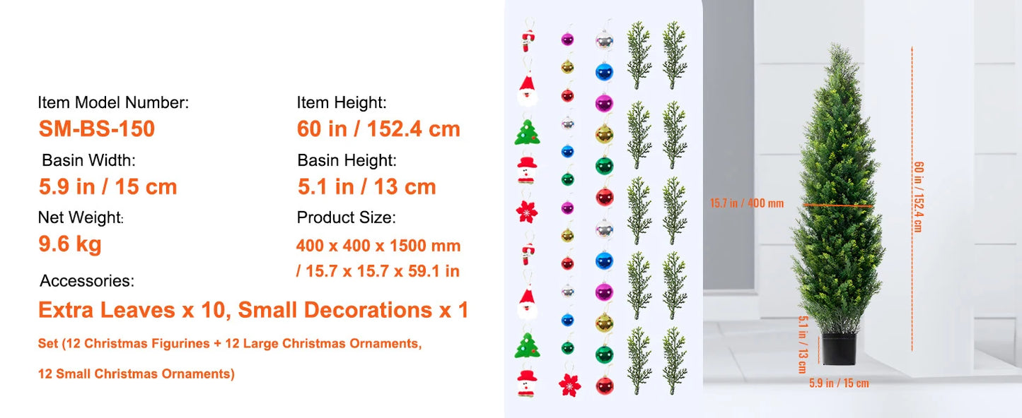 Artificial Cedar Topiary Tree
