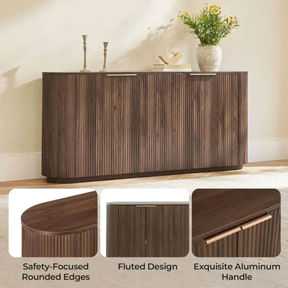 Thackery Fluted Walnut Sideboard