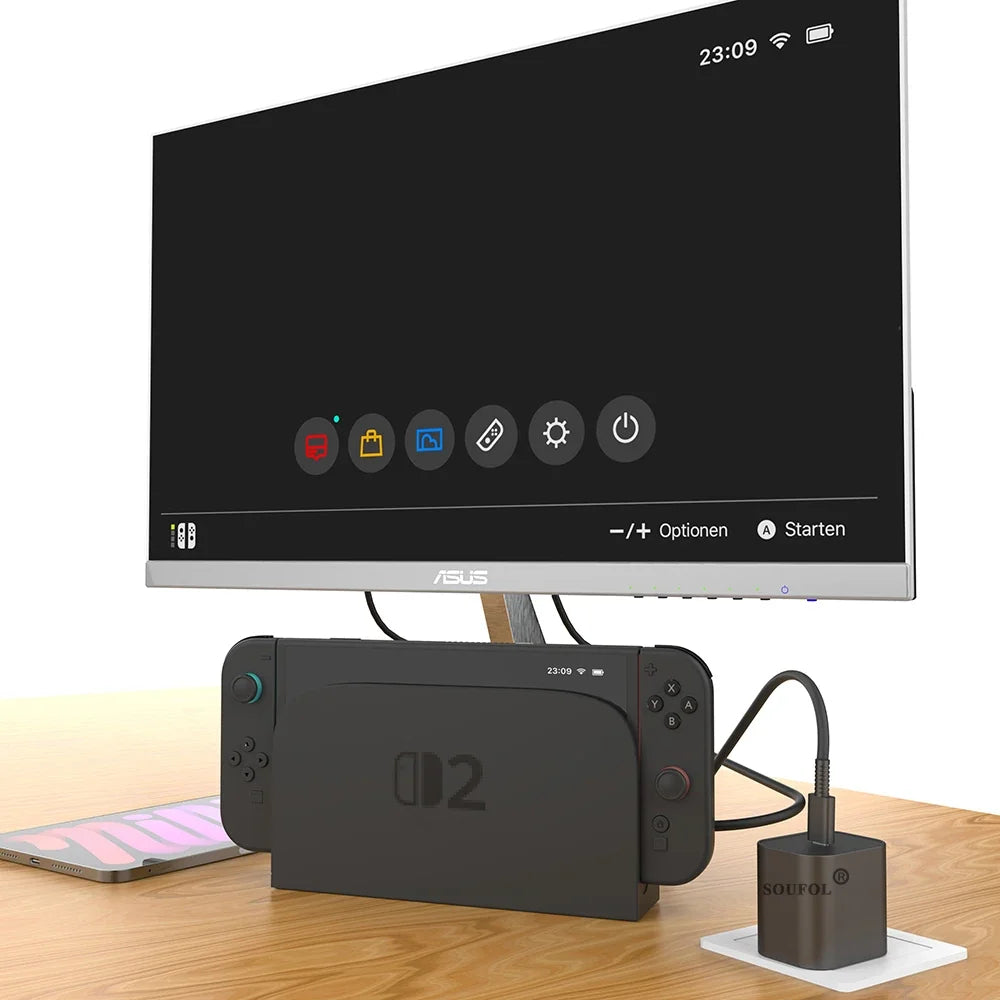 60W USB-C Fast Charger for Switch 2